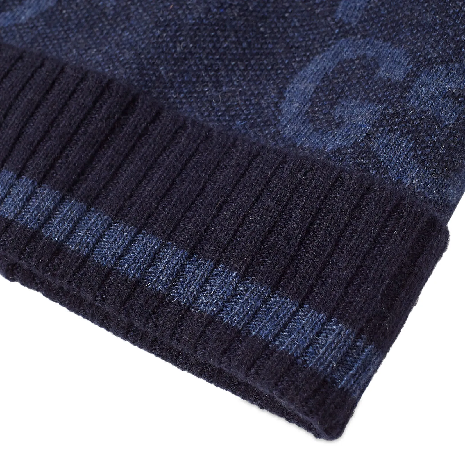 Gucci Gg Cashmere Beanie Hat, Petrol Blue & Sky Blue