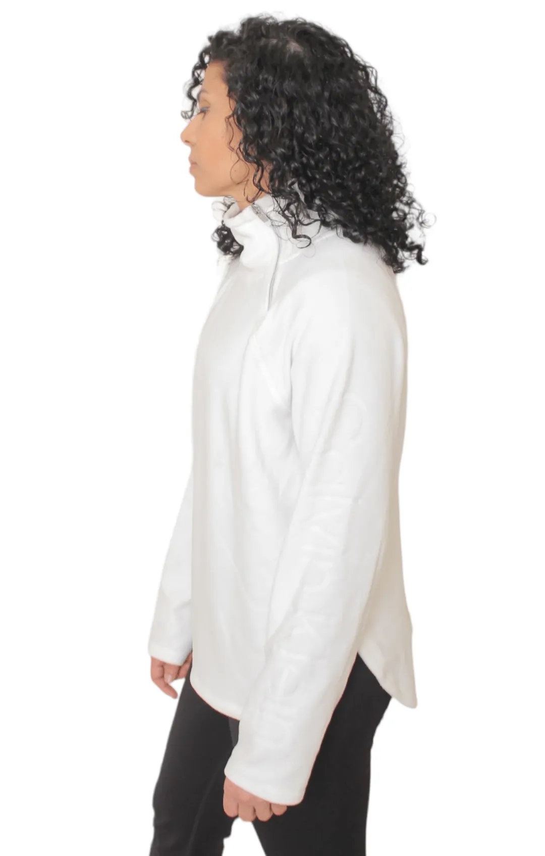 Half Zipper Jacket - CK -  White