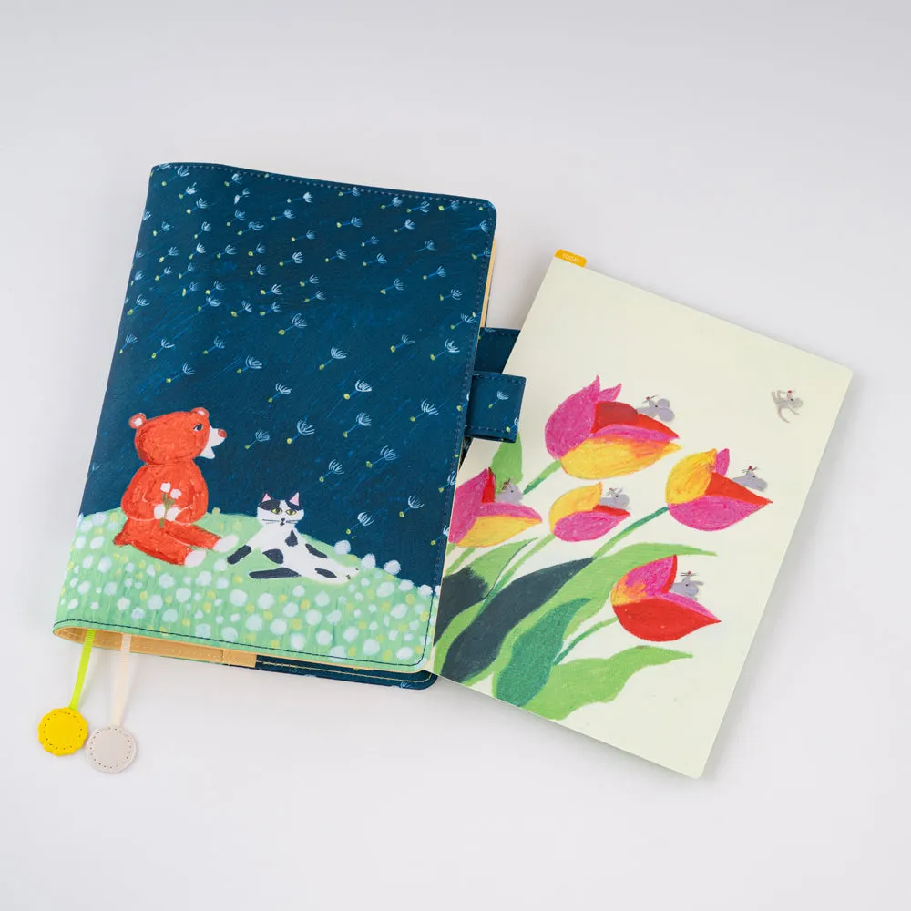 Hobonichi Pencil Board -Cousin A5 - Keiko Shibata Swaying tulips