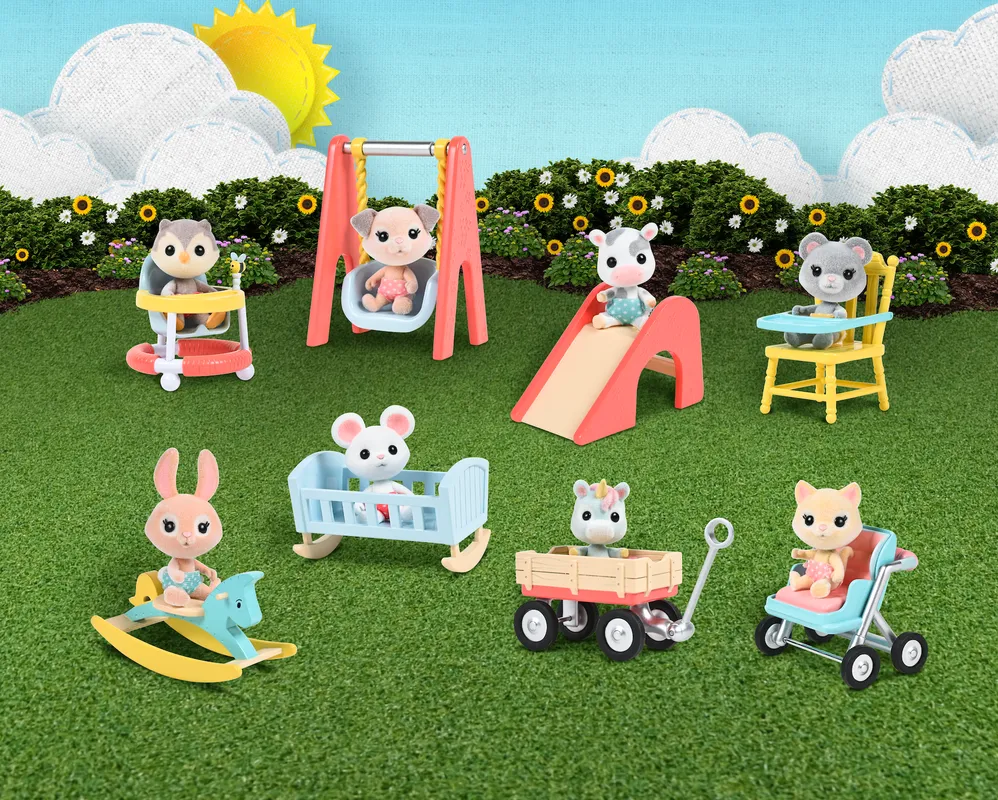 Honey Bee Acres Character Pack Baby Lucky With Wagon