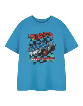 Hot Wheels Jawsome Boys Blue Short Sleeved T-Shirt