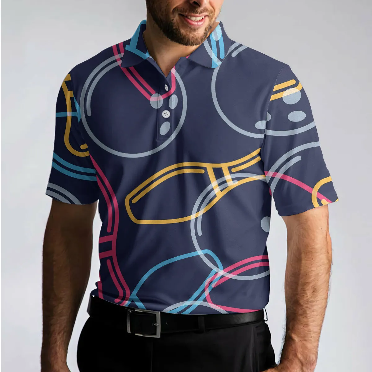 I Play Bowling Because I Like It Shirt For Men Polo Shirt, Colorful Bowling Shirt Design For Male Bowlers Coolspod