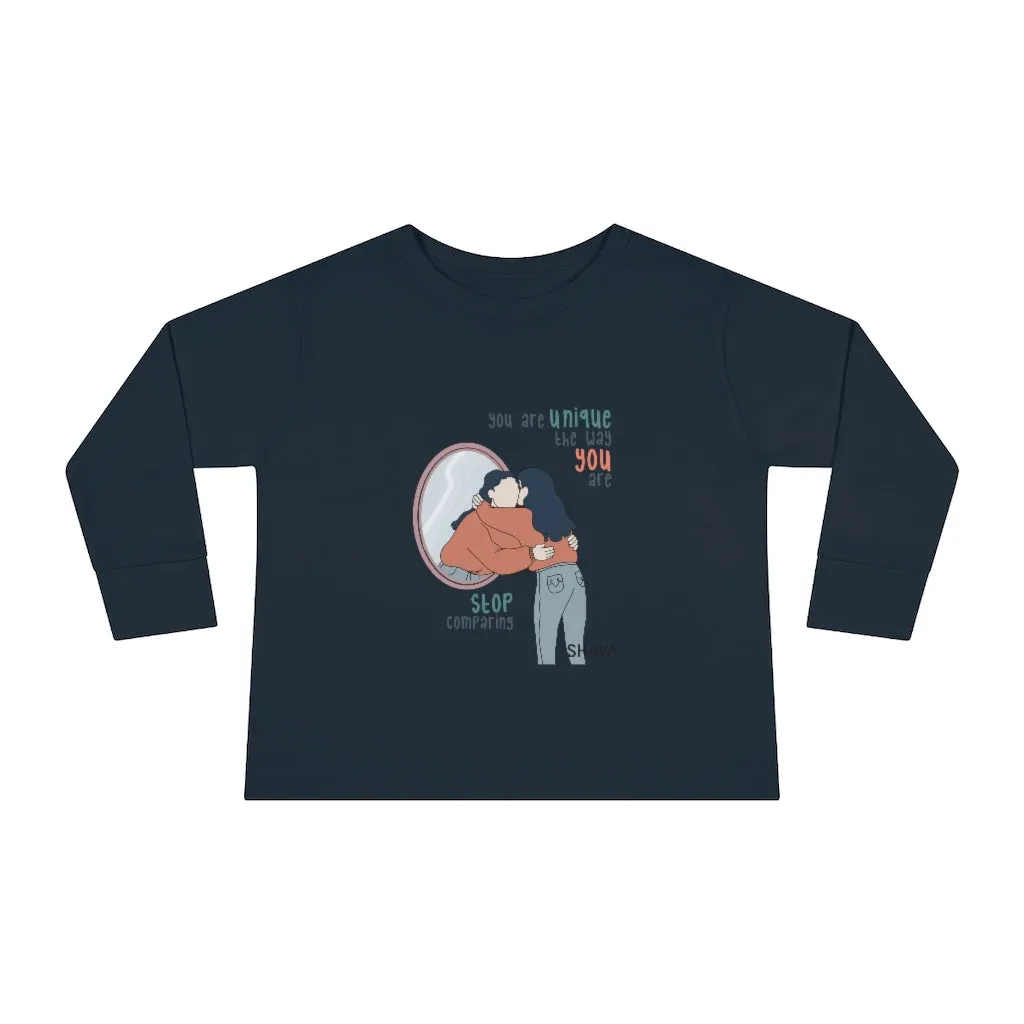 IAC  KIDS Long Sleeves Toddler Tee / You are unique (black)