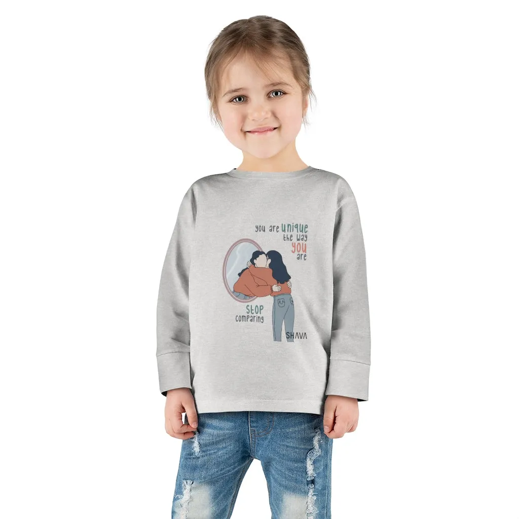 IAC  KIDS Long Sleeves Toddler Tee / You are unique (black)