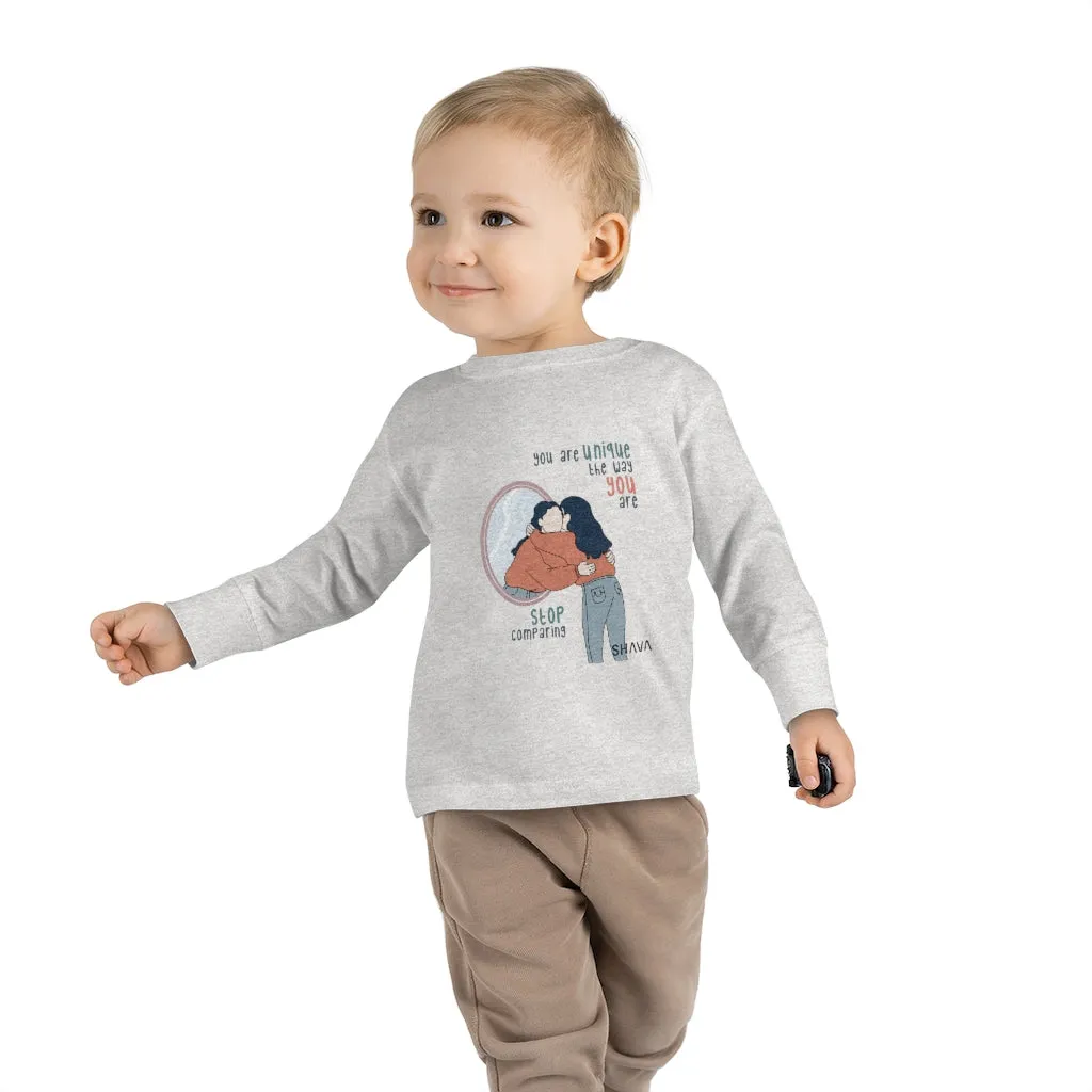 IAC  KIDS Long Sleeves Toddler Tee / You are unique (black)