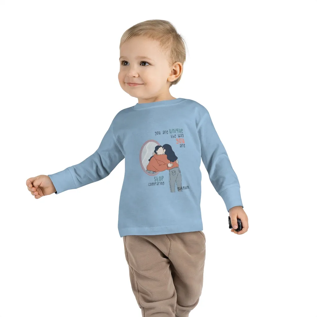 IAC  KIDS Long Sleeves Toddler Tee / You are unique (black)