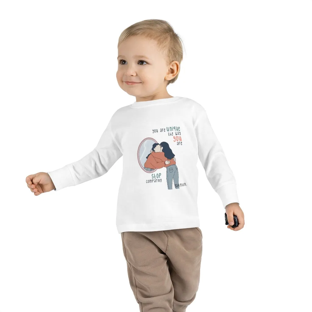 IAC  KIDS Long Sleeves Toddler Tee / You are unique (black)