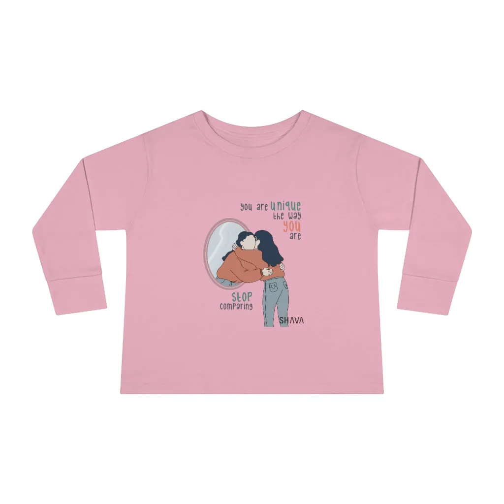 IAC  KIDS Long Sleeves Toddler Tee / You are unique (black)