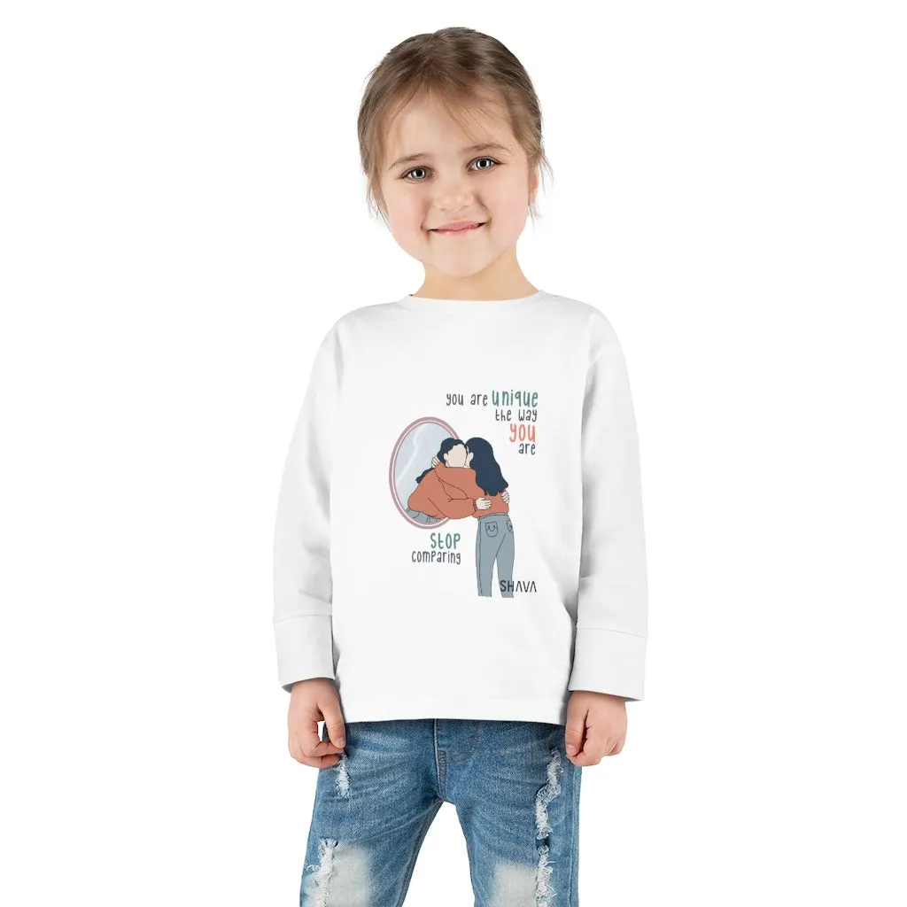 IAC  KIDS Long Sleeves Toddler Tee / You are unique (black)