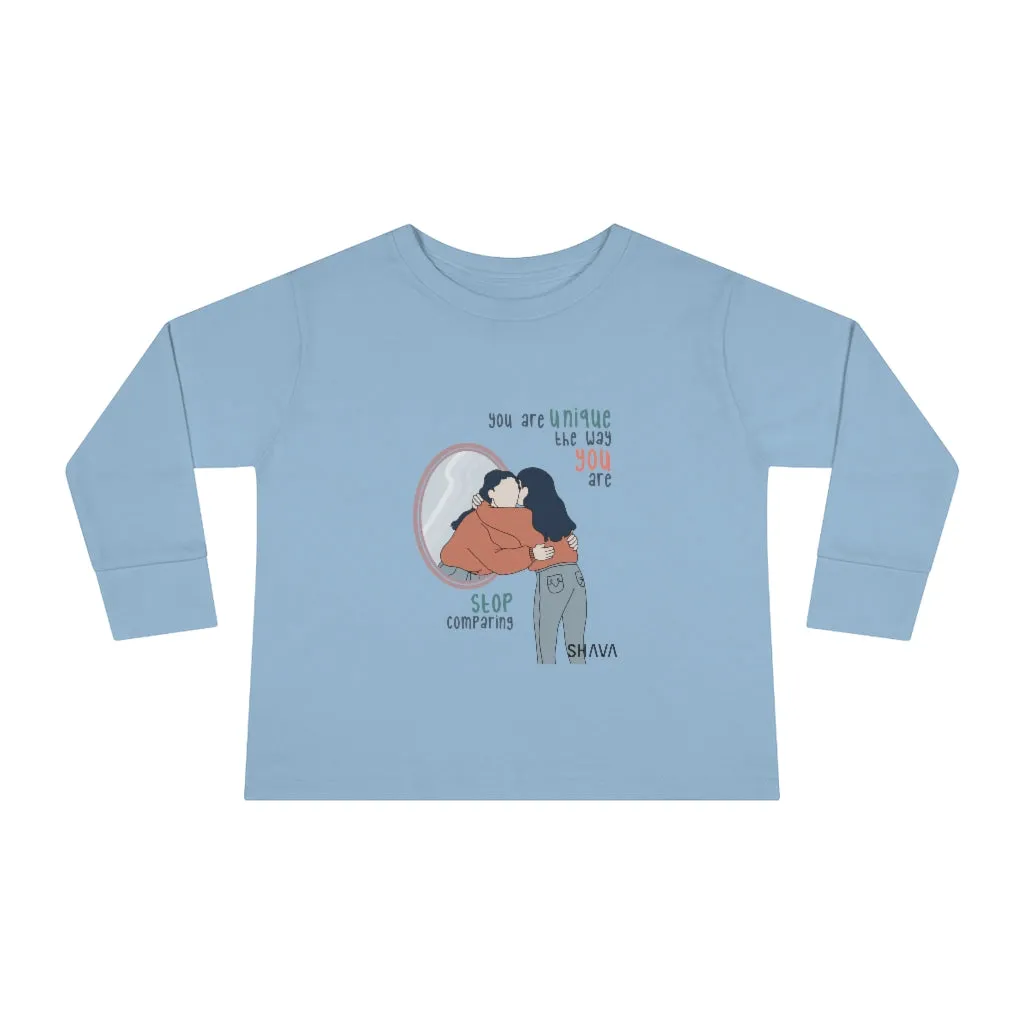 IAC  KIDS Long Sleeves Toddler Tee / You are unique (black)