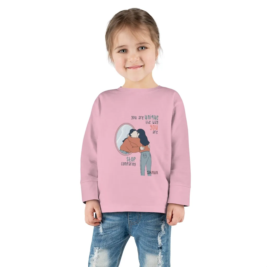 IAC  KIDS Long Sleeves Toddler Tee / You are unique (black)