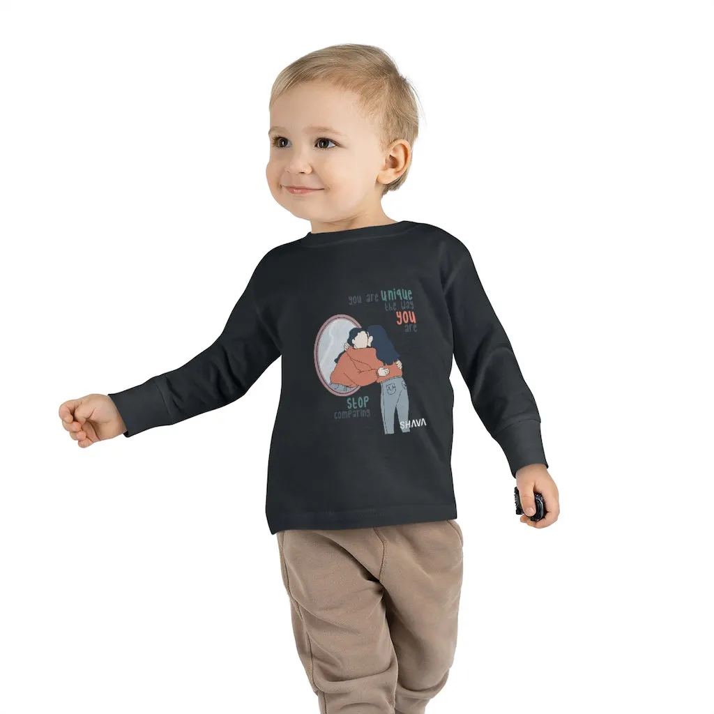 IAC  KIDS Long Sleeves Toddler Tee / You are unique (black)