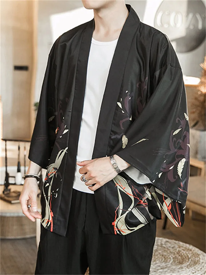 Japanese Street Style Kimono Shirts for Men