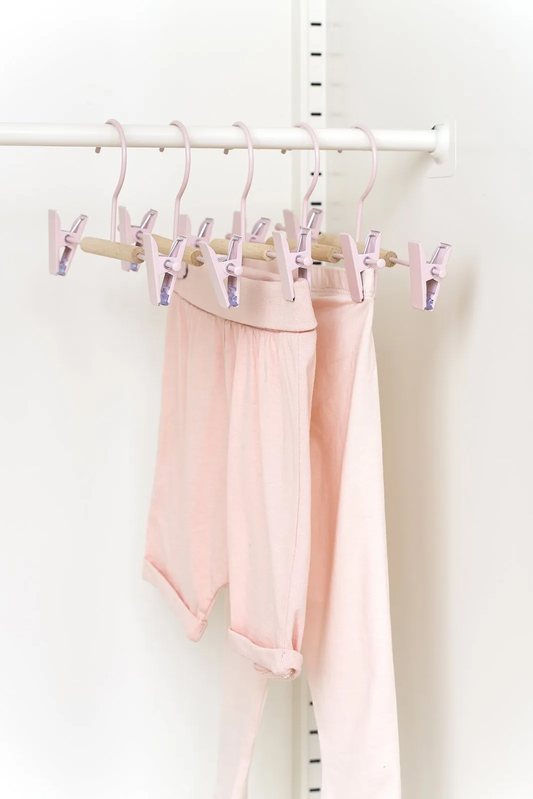 Kids Clip Hangers In Blush