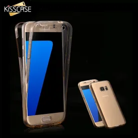 KISSCASE Clear Case for Samsung Galaxy S7 S7 Edge S6 Edge Plus S3 S4 S5 Note 3 4 5 Case Transparent 360 Protective Phone Cover