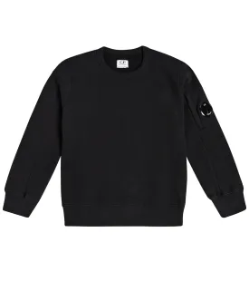 Lens sweatshirt in cotton jersey C. COMPANY KIDS, black