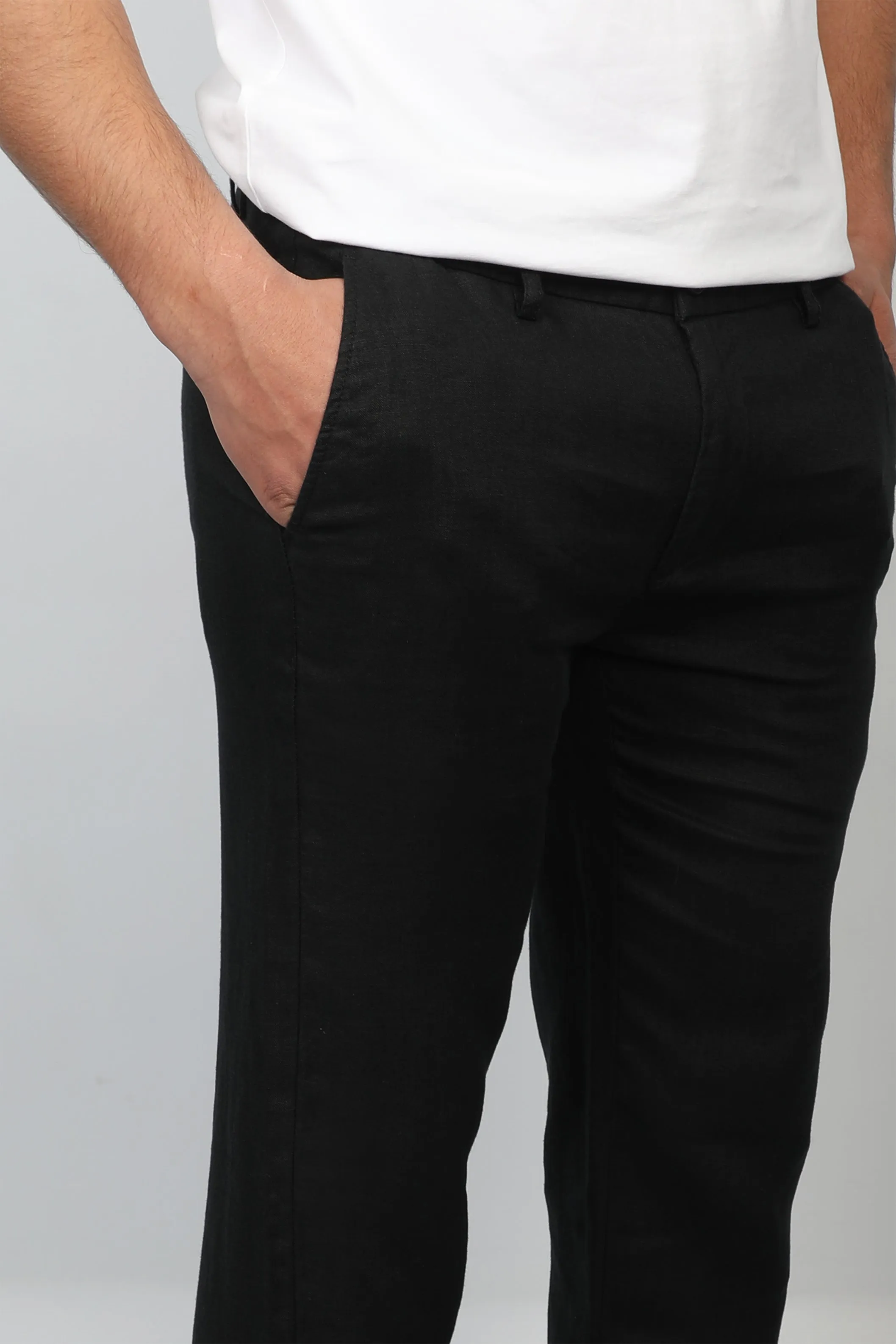 Linen Black Pant