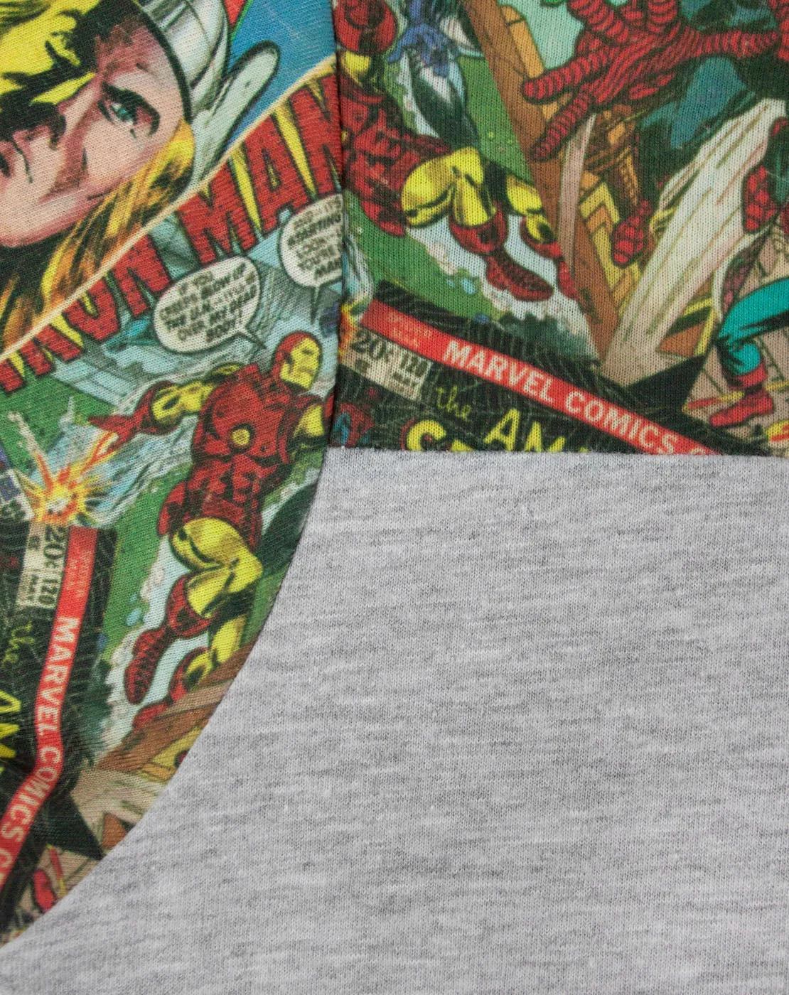 Marvel Comics Printed Sleeve Boy's T-Shirt