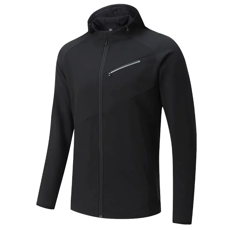 Men's Athletic Zip-Up Hooded Jacket - SF1923