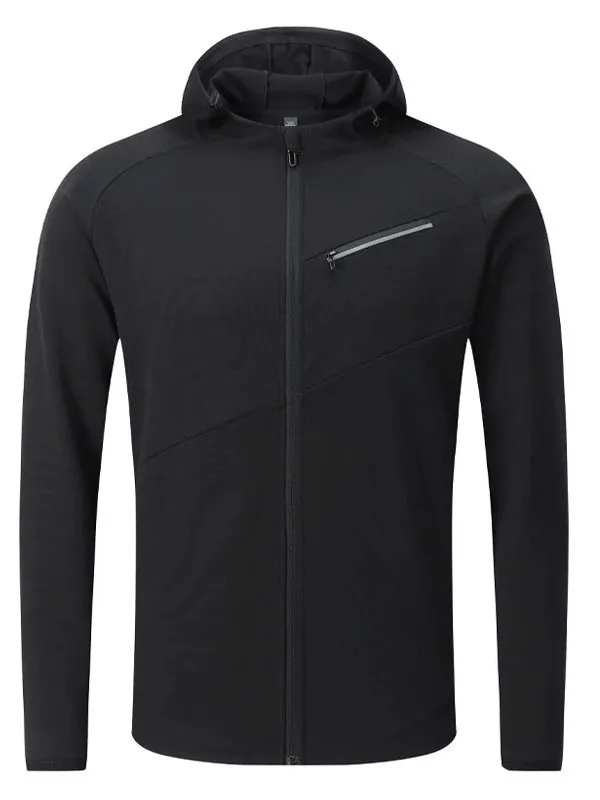 Men's Athletic Zip-Up Hooded Jacket - SF1923