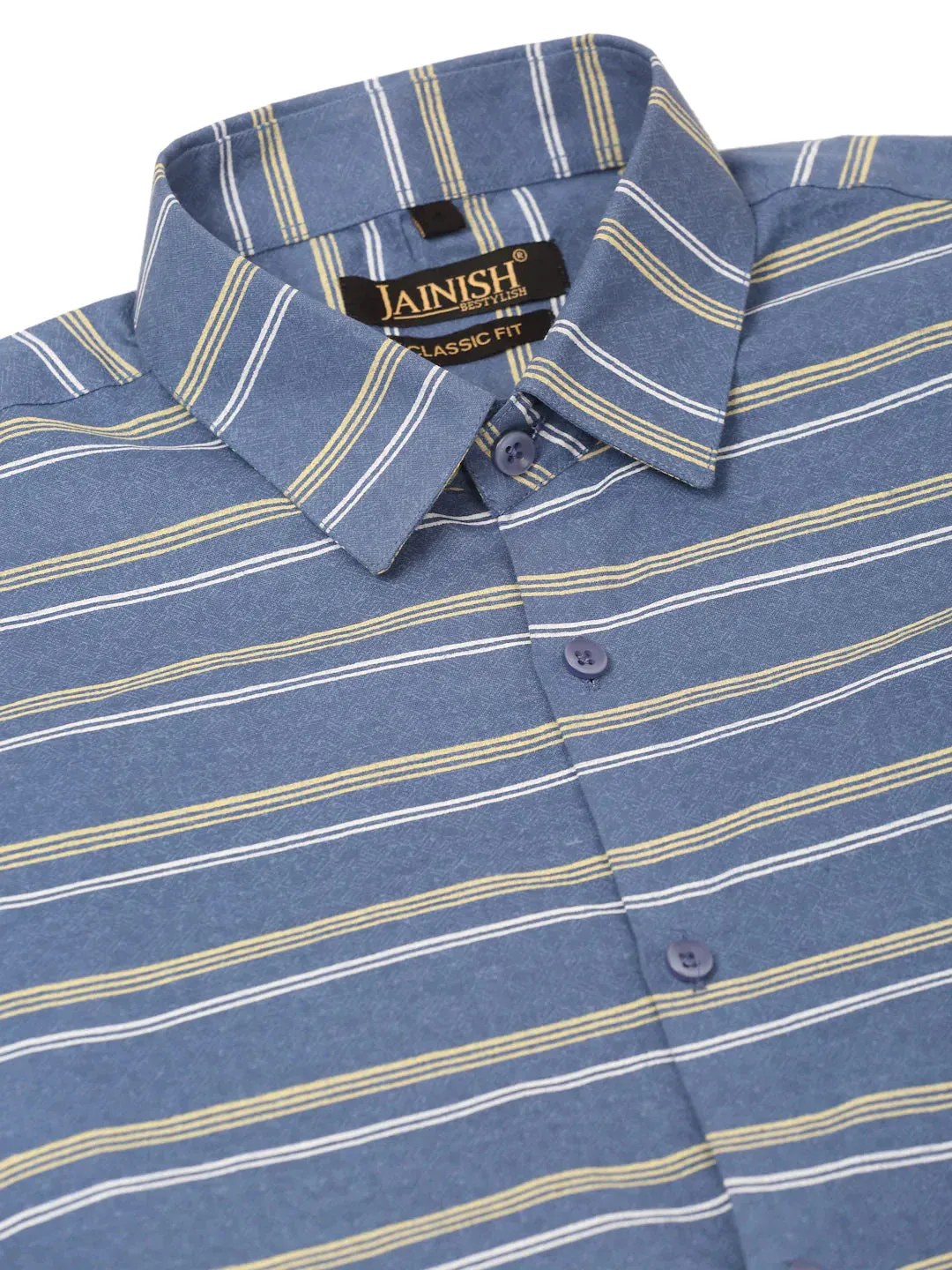 Men'S  Cotton Striped Formal Shirts