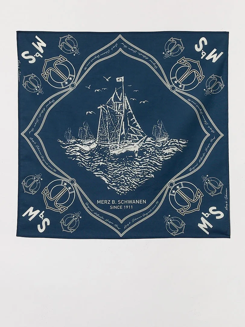 Merz b. Schwanen, Cotton Bandana, Ink Blue