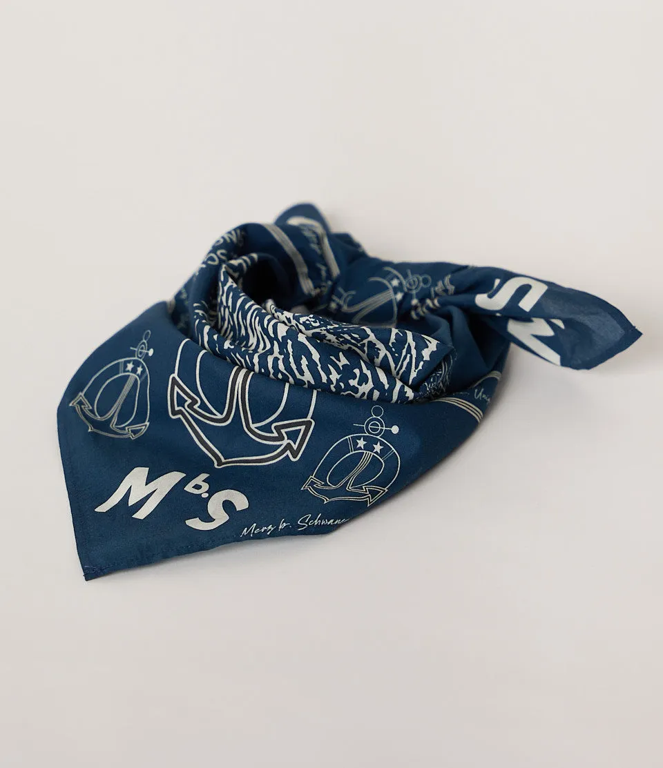 Merz b. Schwanen, Cotton Bandana, Ink Blue