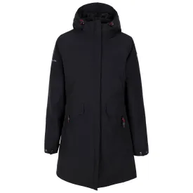 Modesty Womens Long Padded Waterproof Jacket in Black