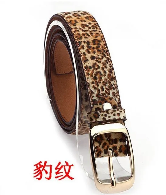 New 2017 Fashion Women Belt Brand Designer Hot Ladies Faux Leather Metal Buckle Straps Girls Fashion Accessories