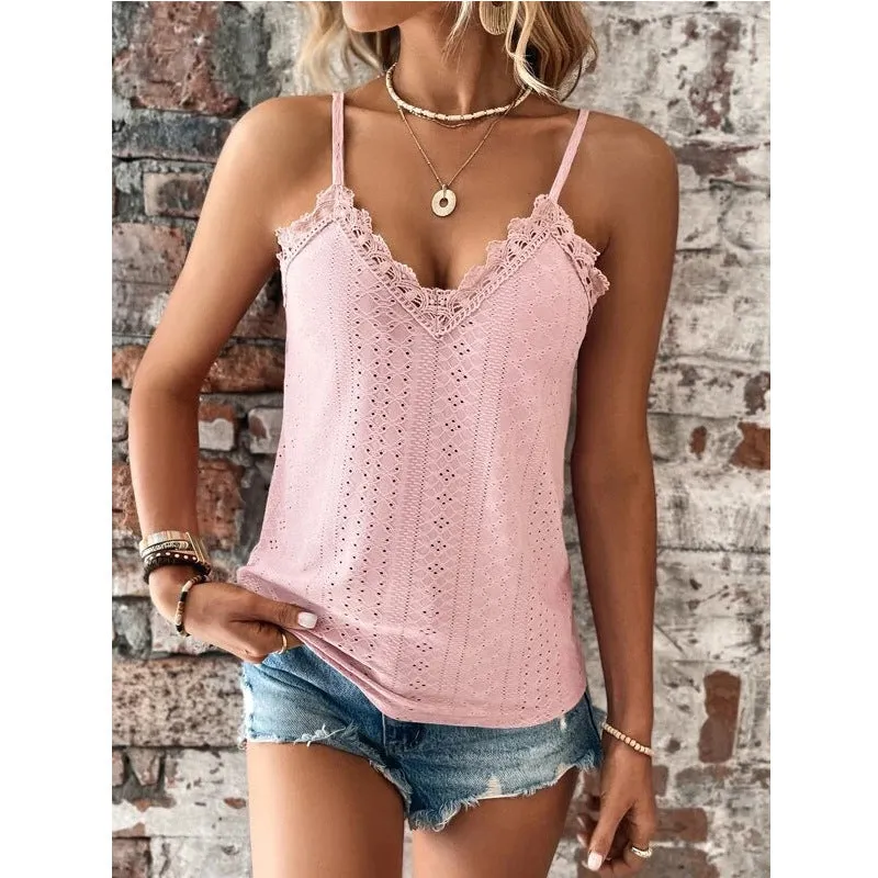 New Women's Clothing V-neck Lace Lace Sling Vest