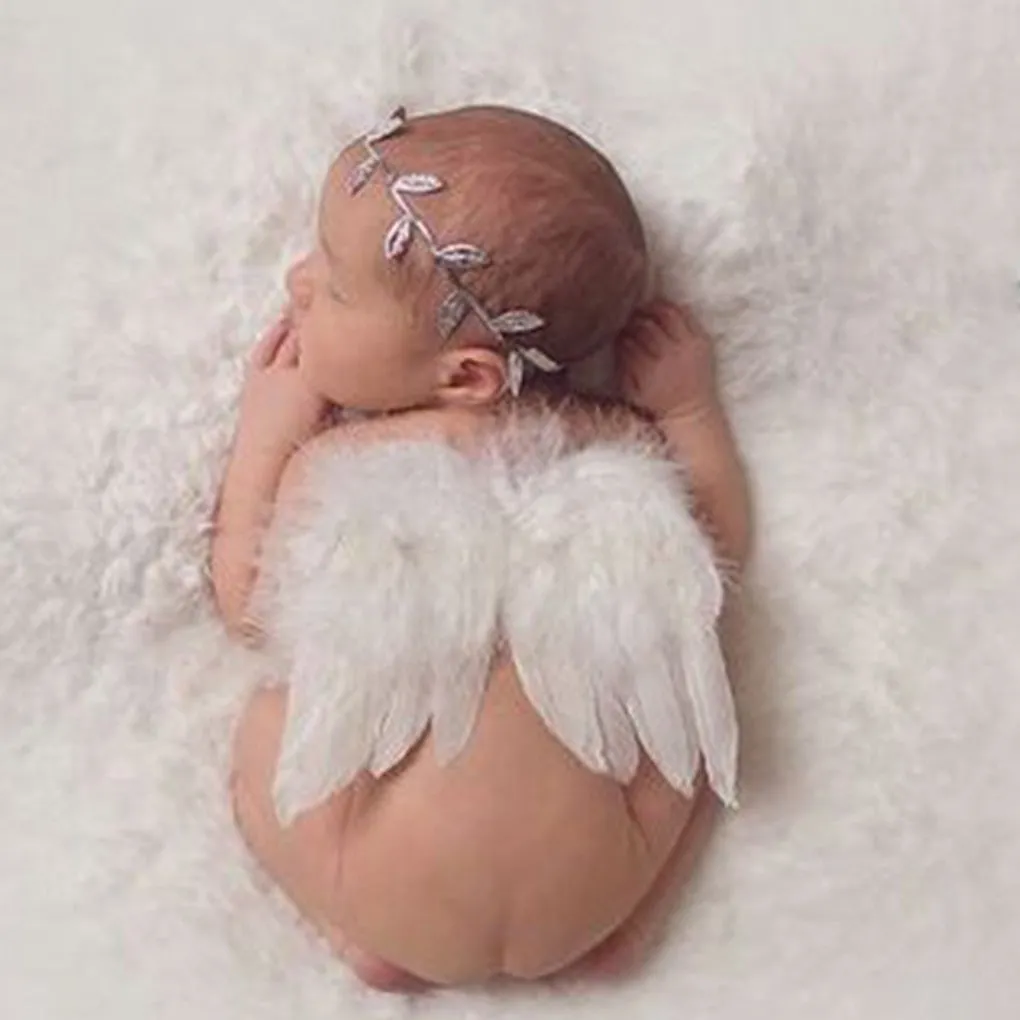 Newborn Photography Props White Angel Wing