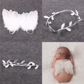 Newborn Photography Props White Angel Wing