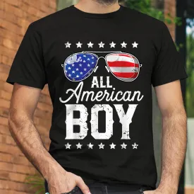 Personalize T-shirt - Custom Name All American T-shirt - Sunglasses Family Shirt - 4th of July Shirt - Gift for Independence Day - Ciaocustom