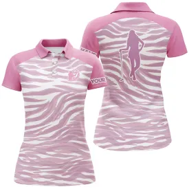 Pink Womens Golf Polo Shirts custom Pink Golf Shirt For Ladies, Gifts for Golf lovers