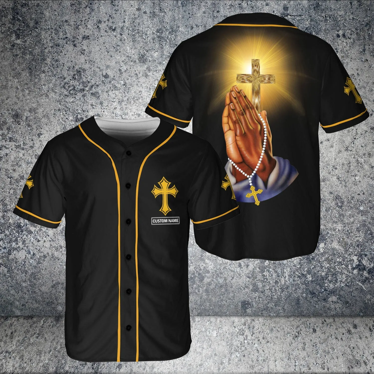 Pray Christ Who Strengthens Me Cross Custom Baseball Jersey - Personalized Jesus Baseball Jersey For Men and Women