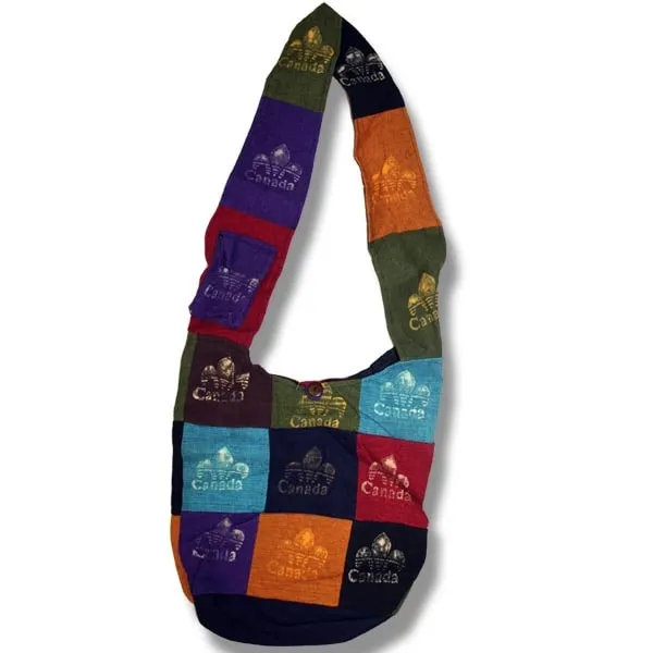 Pure Hand Craft Nepal Shoulder Bags with Two Side Print. Beautifully 100% handmade and decorated. 100% Cotton made in Nepal.