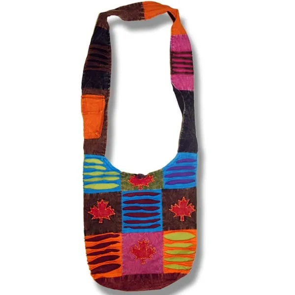 Pure Hand Craft Nepal Shoulder Bags with Two Side Print. Beautifully 100% handmade and decorated. 100% Cotton made in Nepal.