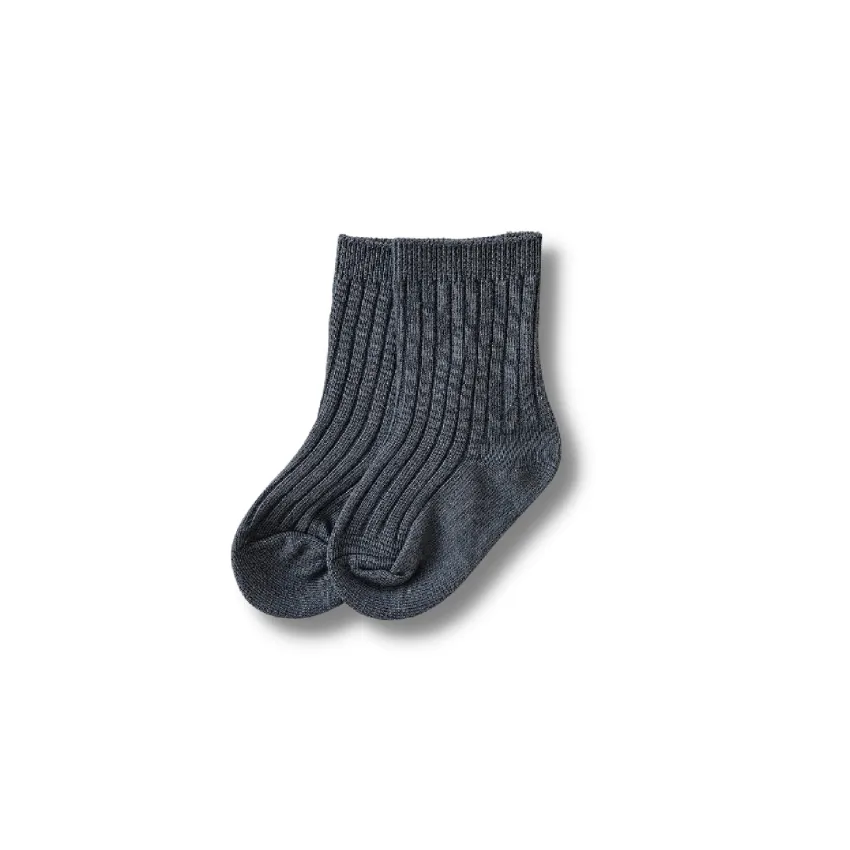 Ribbed Stretch Socks