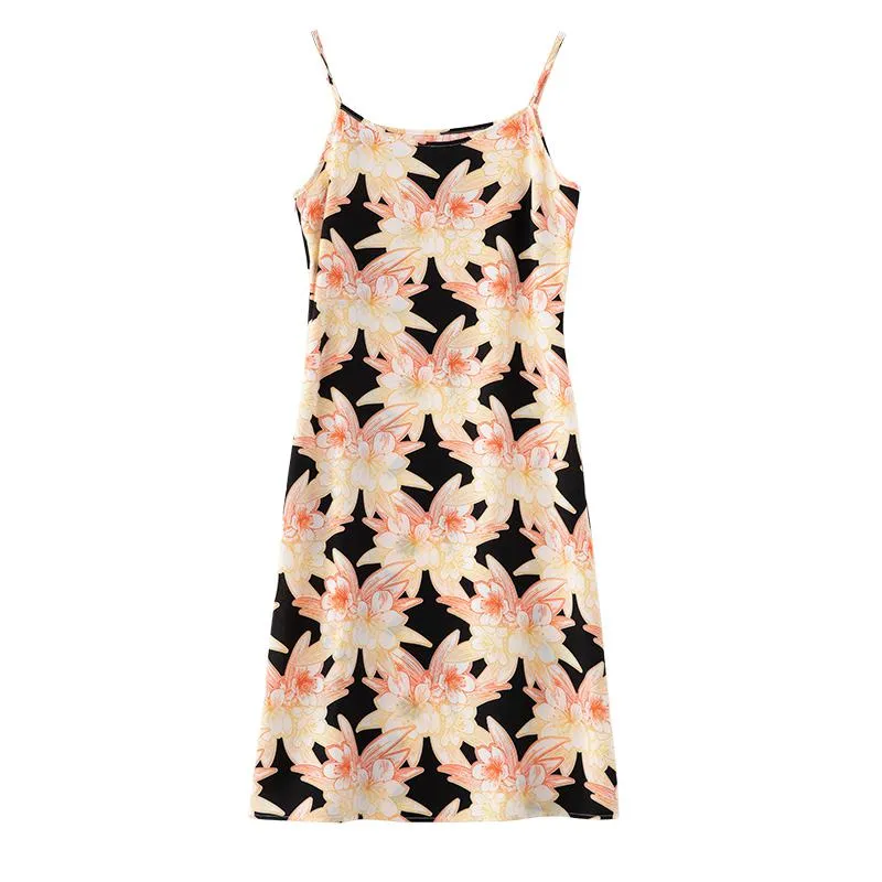 Slim-Fit Print Slimming Cami Dress