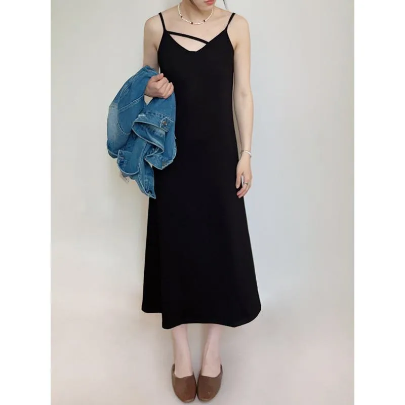 Slimming Cami Plus Black Petite Dress