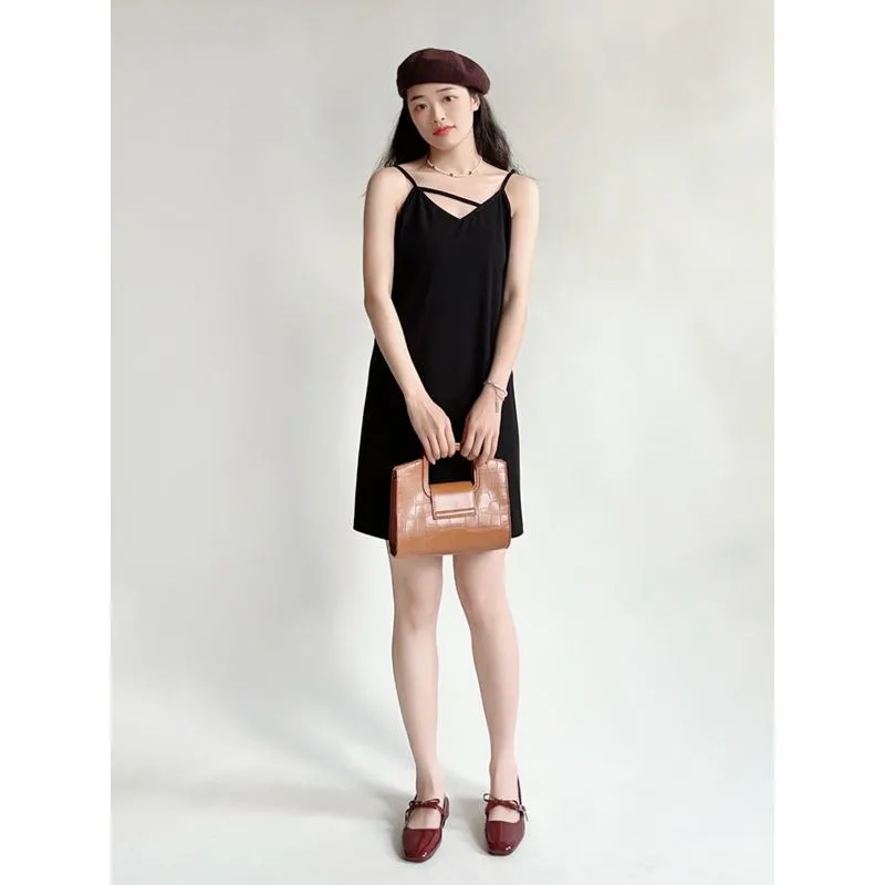 Slimming Cami Plus Black Petite Dress