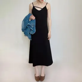 Slimming Cami Plus Black Petite Dress