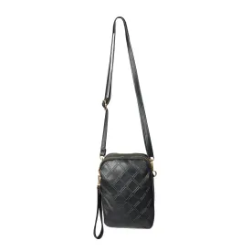 Small Shoulder Bag with 2 Pockets - Black