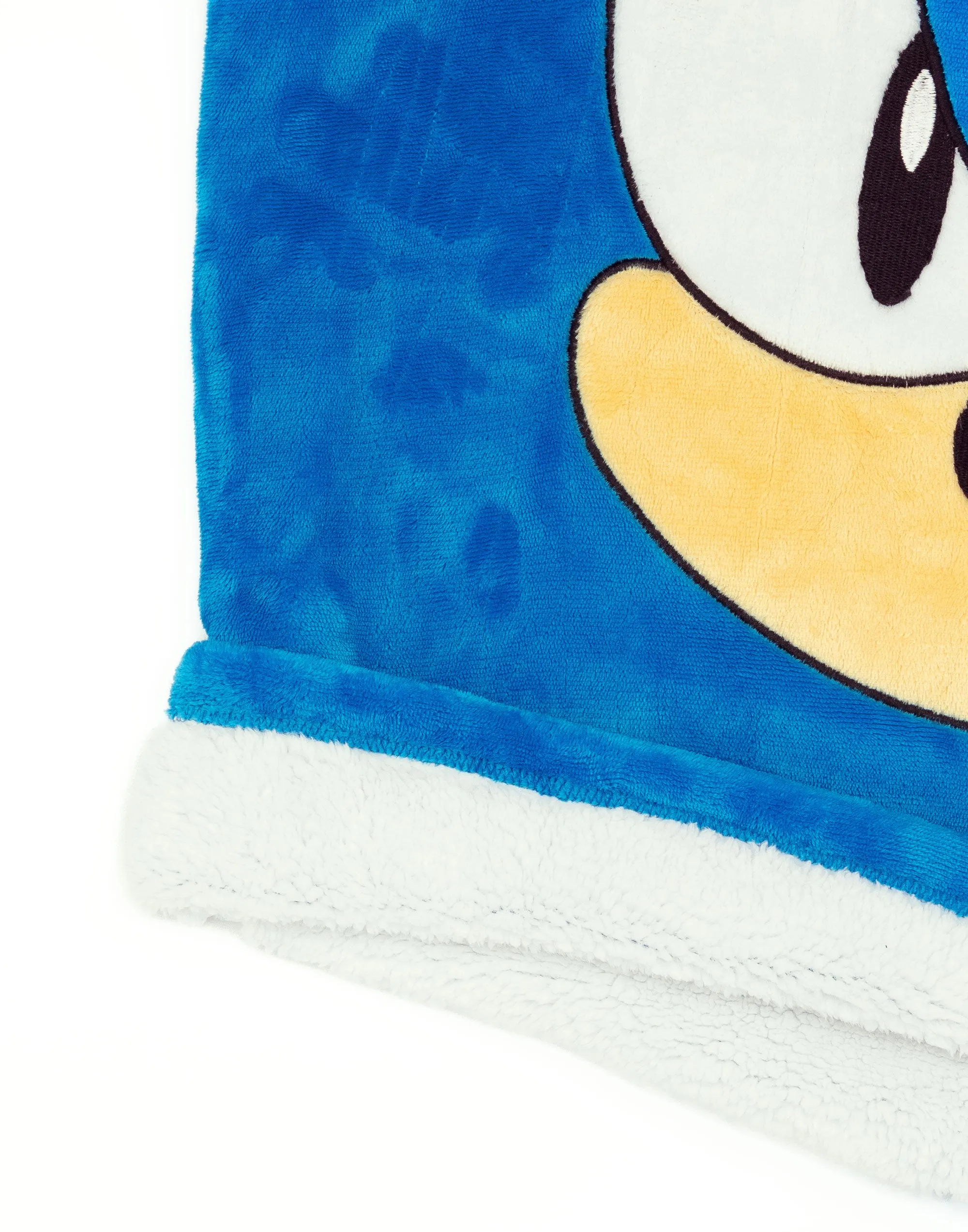 Sonic Boys Blue Fleece Hooded Blanket Hoodie