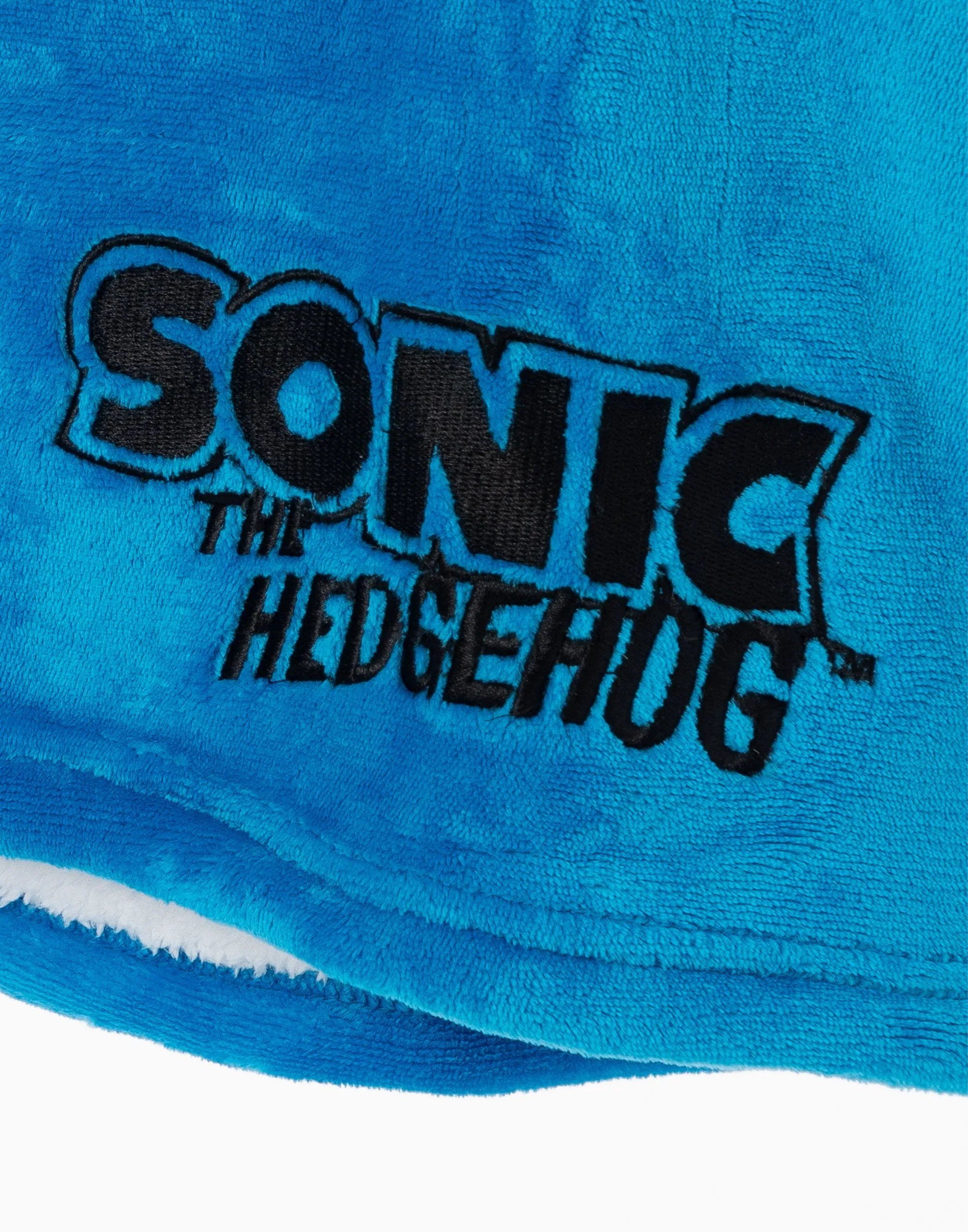 Sonic Boys Blue Fleece Hooded Blanket Hoodie