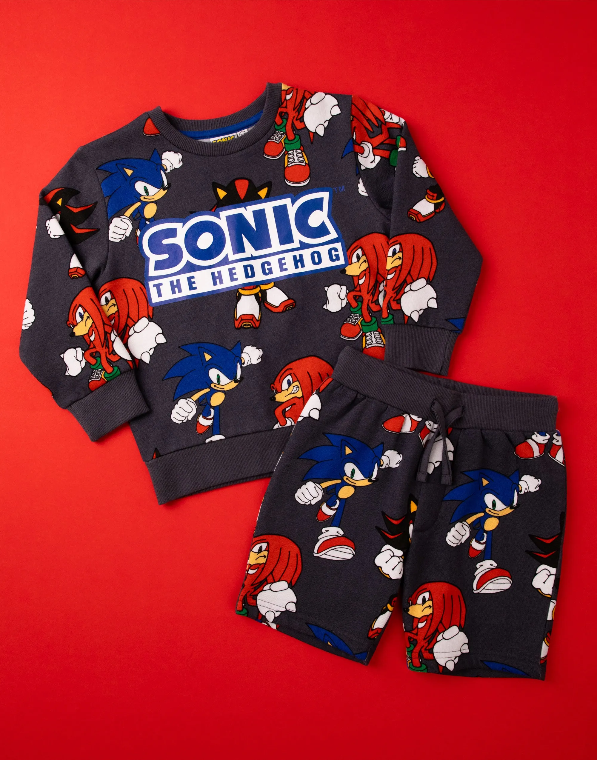 Sonic The Hedgehog Boys Sweatshirt & Shorts Set