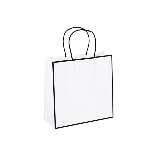 Sophie Retail Shopper White- 10" x 10" x 4"