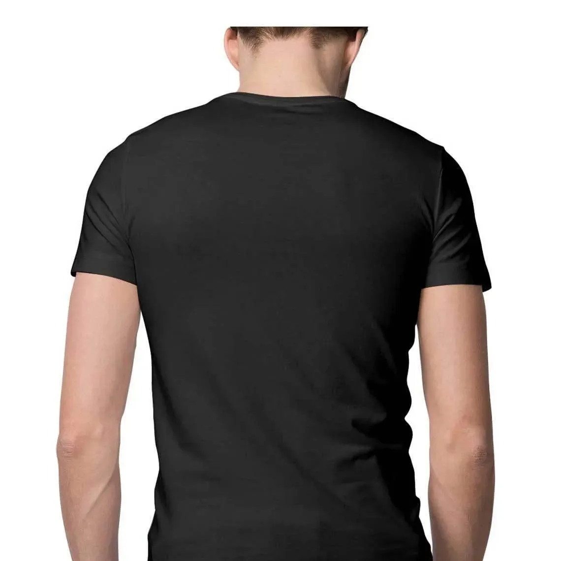 Stand Up Round Neck T-shirt for Men