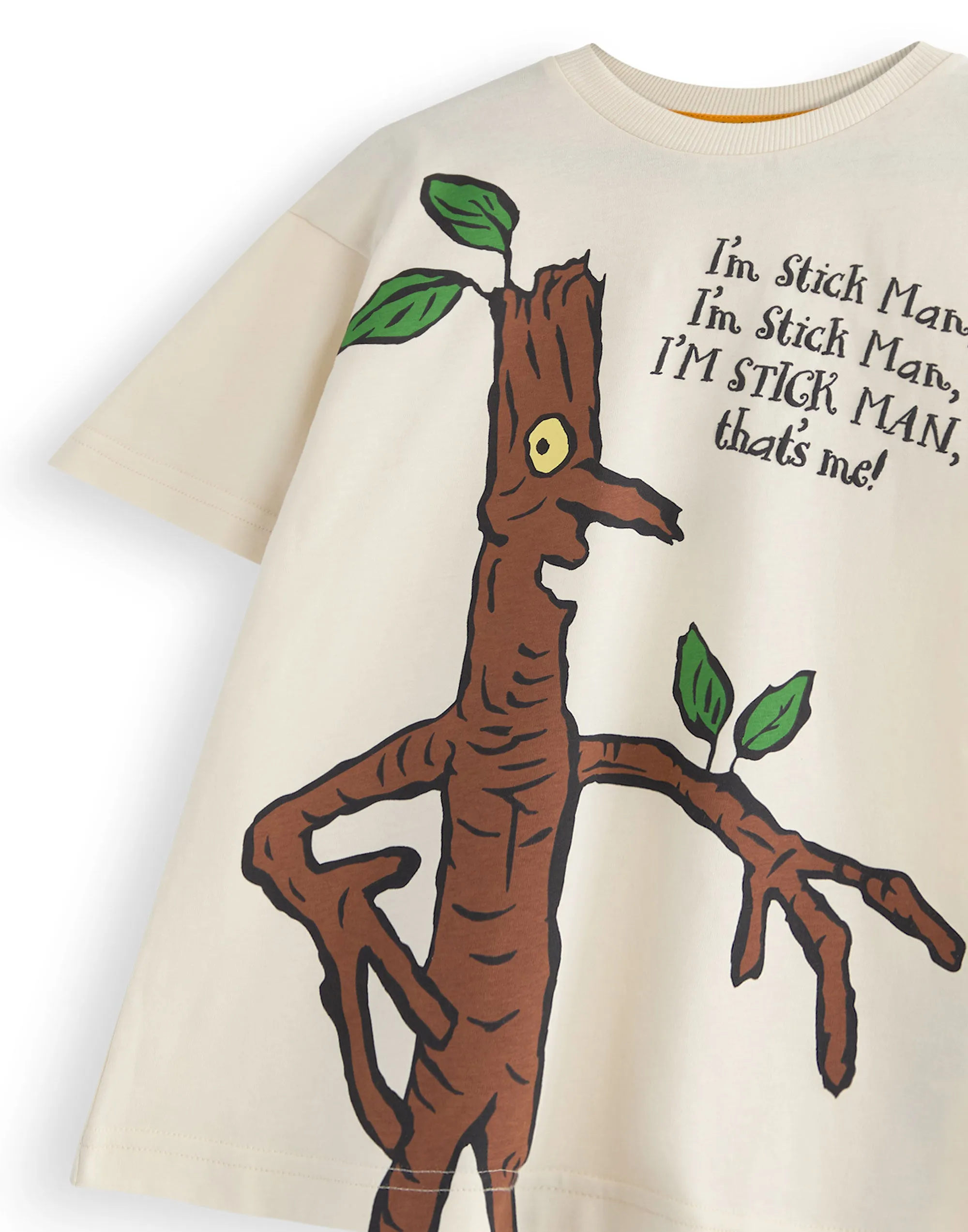 Stickman I'm A Stickman Unisex Kids Beige Short Sleeved T-Shirt