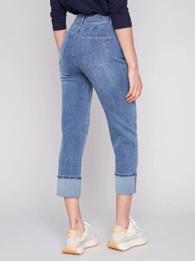 STRAIGHT LEG CUFF JEAN